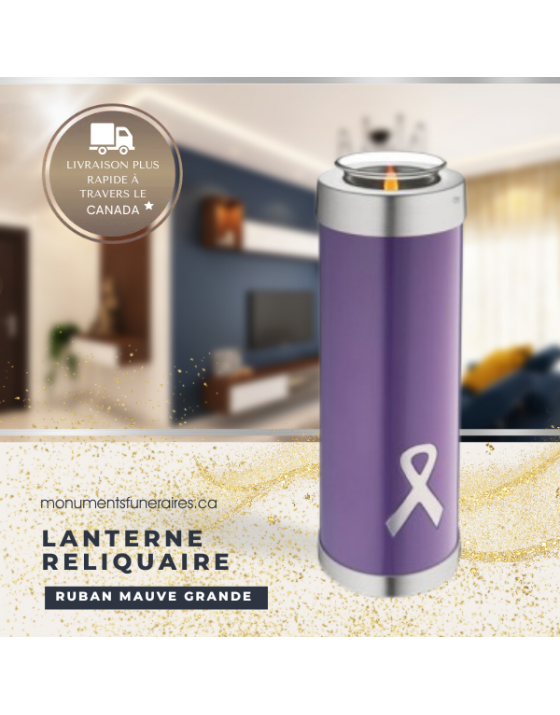 Sensibilisation Ruban Mauve (Grande Lanterne Reliquaire)